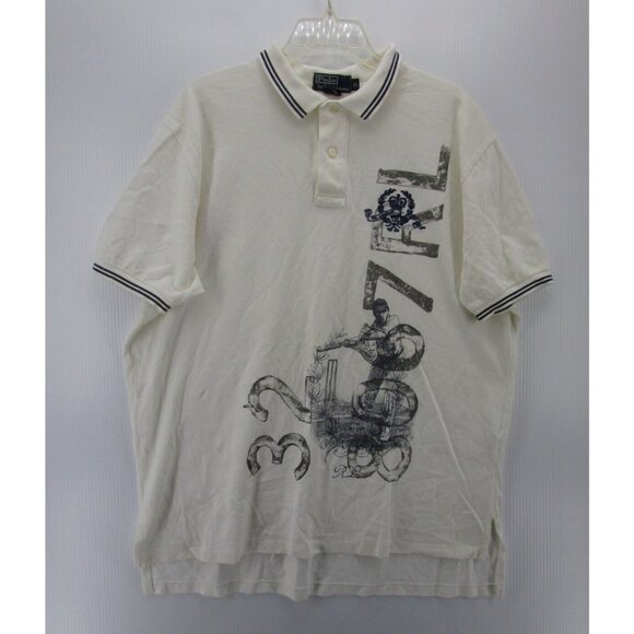 VINTAGE Ralph Lauren Polo Shirt XL Cricket Graphic RL67 Pullover * - Picture 1 of 12